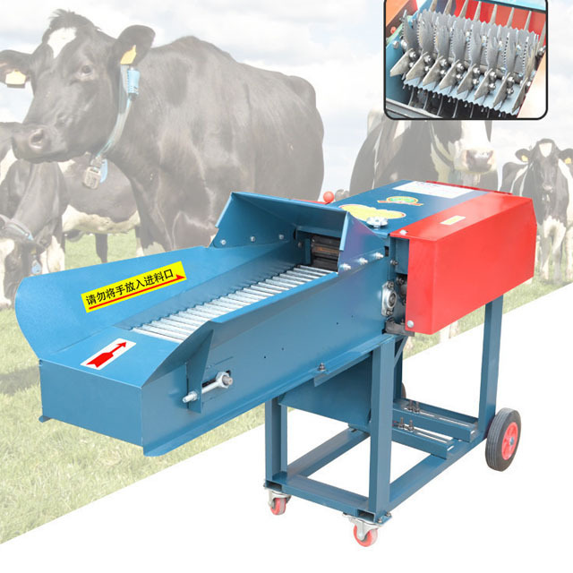 Animal Grass Straw Feed Crusher Multifunction Chaff Cutter Machine With Diesel Engine Chopper Progressing Milling Machinery