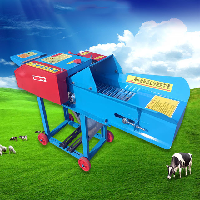 Animal Grass Straw Feed Crusher Multifunction Chaff Cutter Machine With Diesel Engine Chopper Progressing Milling Machinery