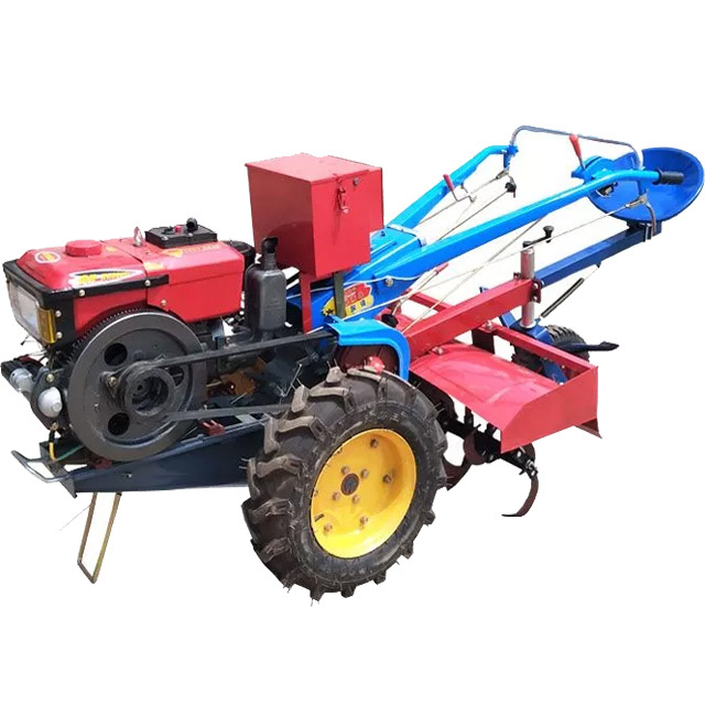 12hp 15hp 18hp 20hp 22hp two wheel mini seat walk behind tractor farm power tiller walking tractor with diesel engine