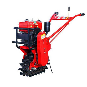 Farm Mini Diesel walking hand tractor tiller Rotary Plough Machine also named Crawler type micro-tiller