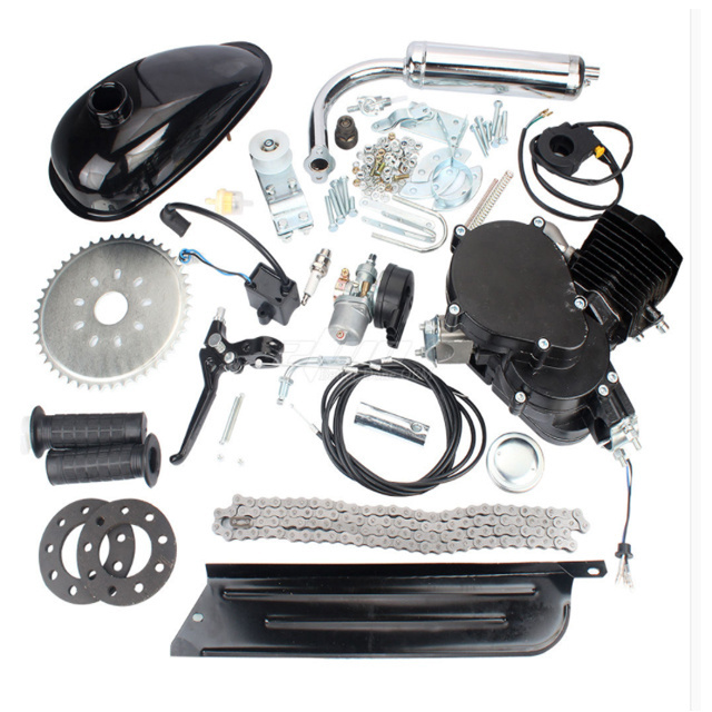 TOP quality gasoline engine kit for bicycle 49cc 60cc 66cc 80cc of 2 stroke motorized bicycle