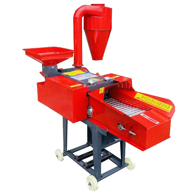 Durable Steel Blades Mini Grass Chaff Cutter Machine For Animals Feed Small Silage Chopper Mill