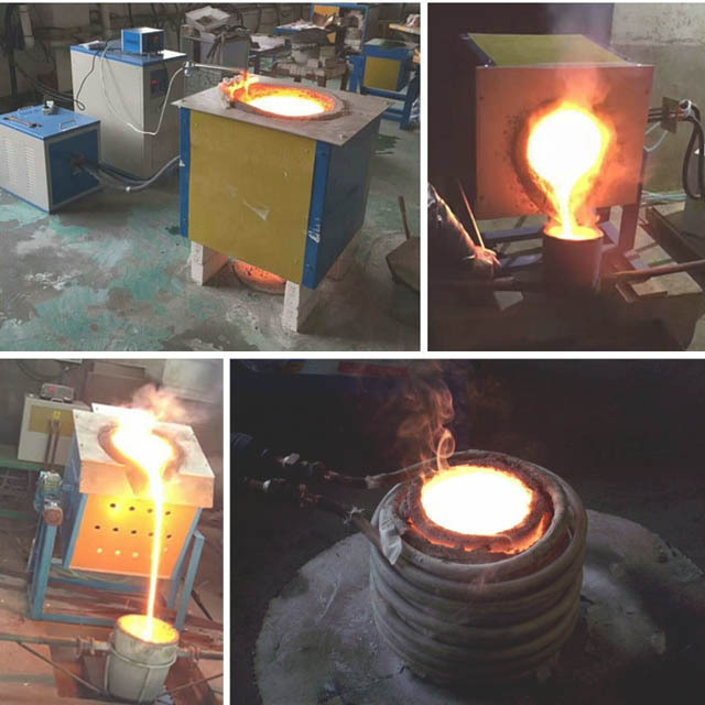 High Quality Copper / Iron / Gold Induction Melting Furnace For Metal Melting