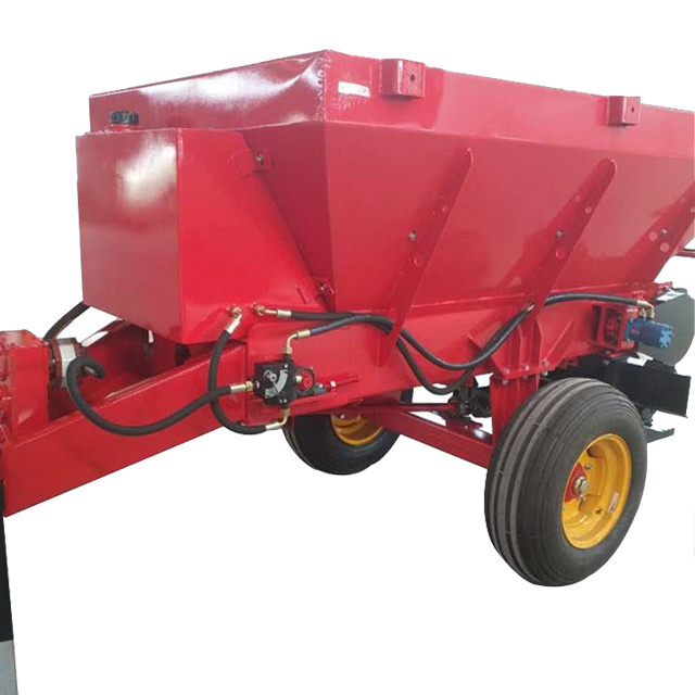 10 cubic meters side throw manure/sand/organic fertilizer spreader!