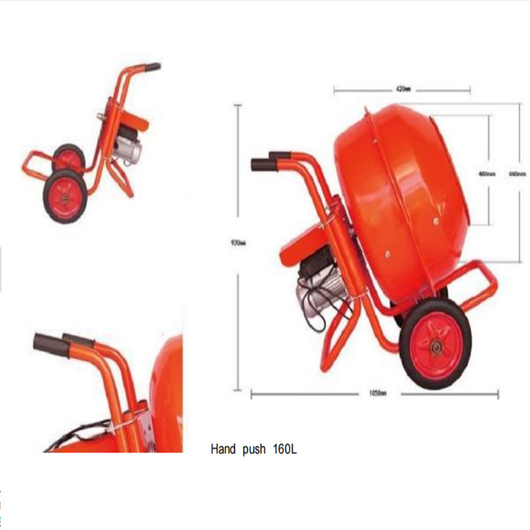 Factory price Cement Mixer Mobile Electric Motor Manual Cement Strong power Mini Concrete Mixer For Sale