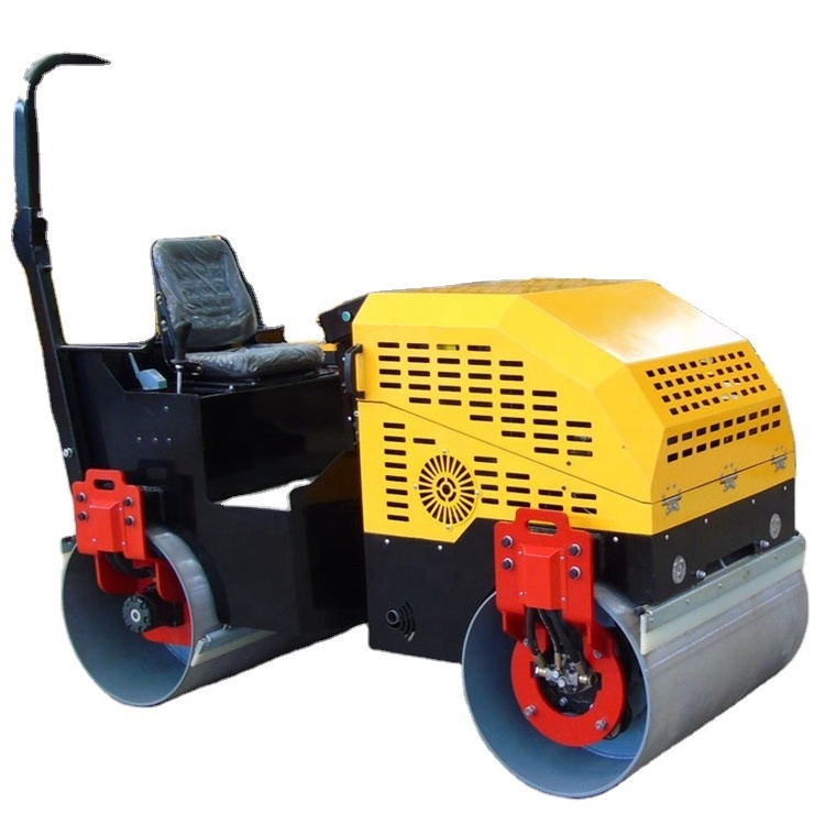 Construction Machine Small Double Drum Road Roller 1 Ton 2 Ton  Road Roller For Sale Small Road Roller Double Drum