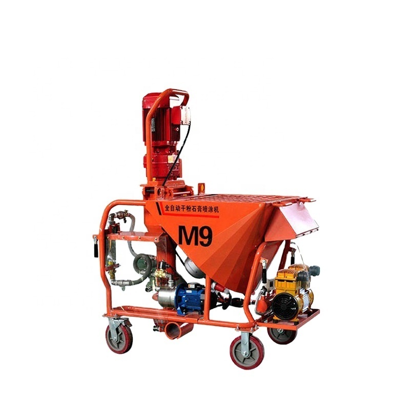 Wall Cement Spray Plaster Pump Mortar Spray Machine Cement Coating Spray Machine With 20m Pipe For Sale