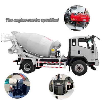 Factory cement mixing tank truck 4 Cubic Yards Concrete Drum Portland Transit Mixers Movable Mini Concrete Mixer For Trucks