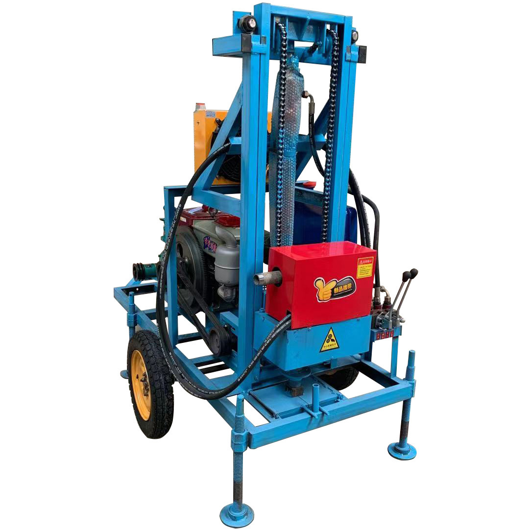 Good Quality Water Well Drillers 100m 150m 200m 300m Steel Crawler Mounted Rotary Portable Water Well Drilling Rig Machine