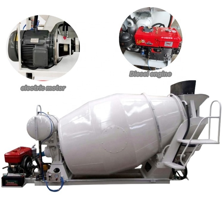 Factory Customization 4 Cubic Yards Concrete Drum Portland Transit Mixers Movable Mini Concrete Mixer For Trucks diesel engine