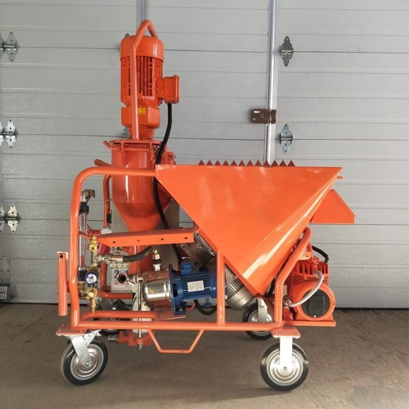 Wall Cement Spray Plaster Pump Mortar Spray Machine Cement Coating Spray Machine With 20m Pipe For Sale