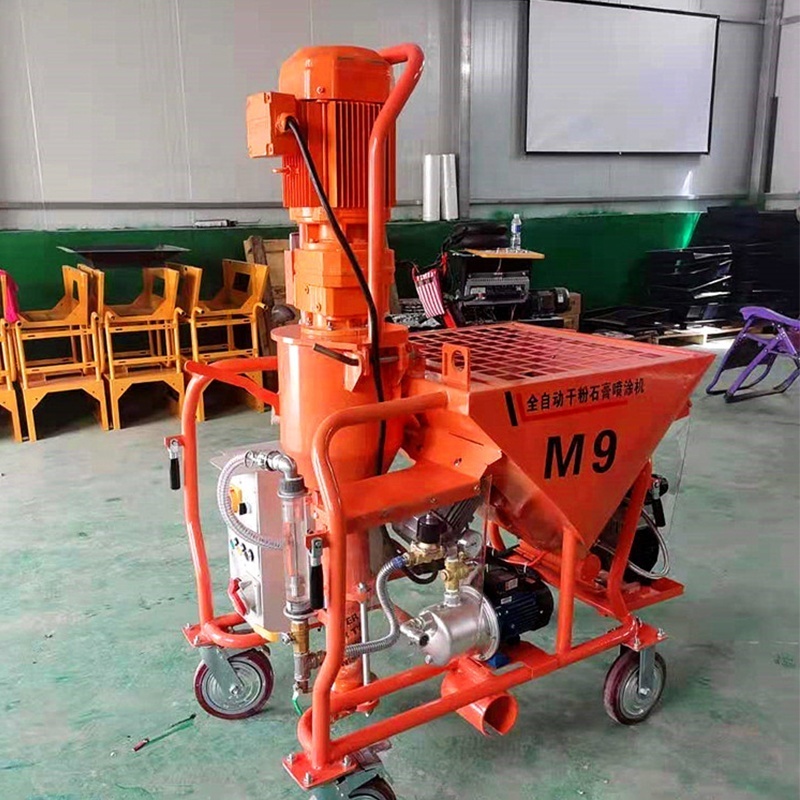 Wall Cement Spray Plaster Pump Mortar Spray Machine Cement Coating Spray Machine With 20m Pipe For Sale