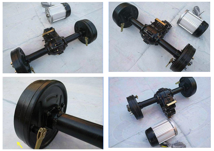 Factory Price Axle Electric Motor Driving Rear Axle For Three Wheeler