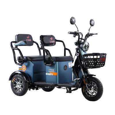 Leisure Small 3 wheeled Electric Moped Bike Two Seater Tricycle For Aged Adult BestSuppliers