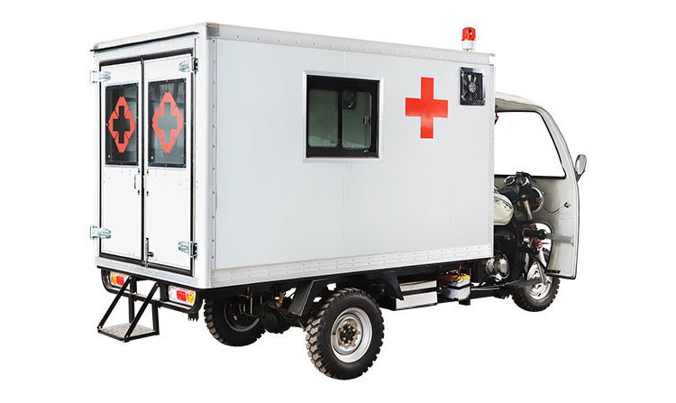 tricycle ambulance three wheel gasoline motorcycle