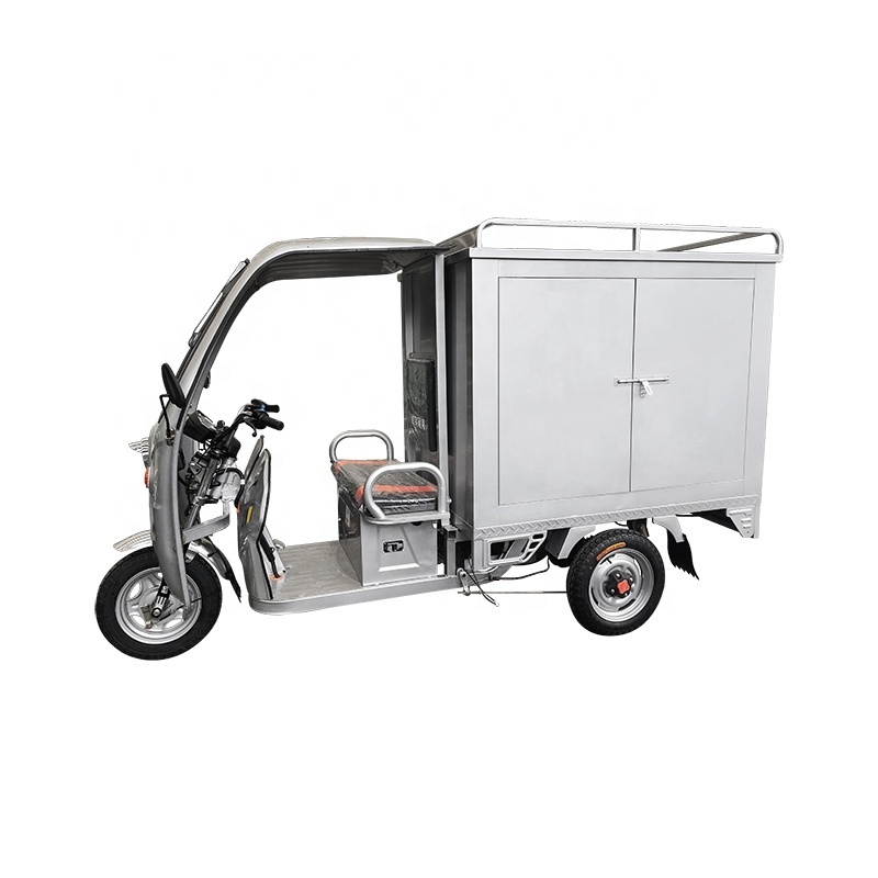 48v 500w express mail delivery electric tricycle tuk tuk cargo transportate vehicles