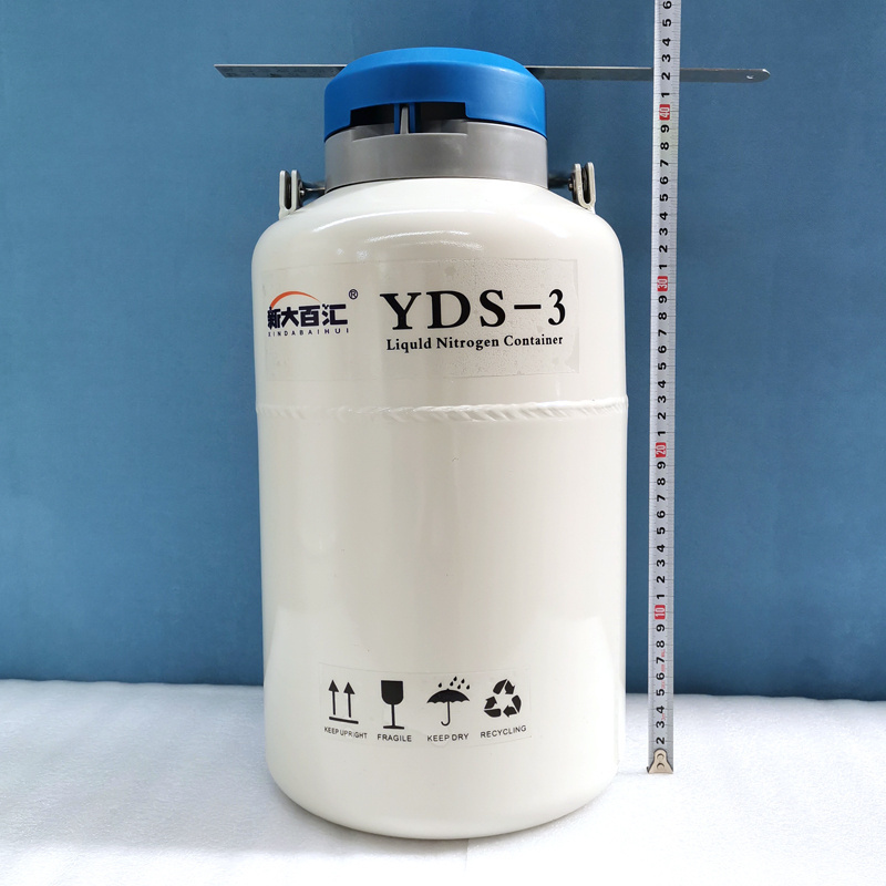 Flask Cryogenic Thermos YDS-3 3l Liquid Nitrogen tank Artificial insemination nitrogen storage container for cattle Farm