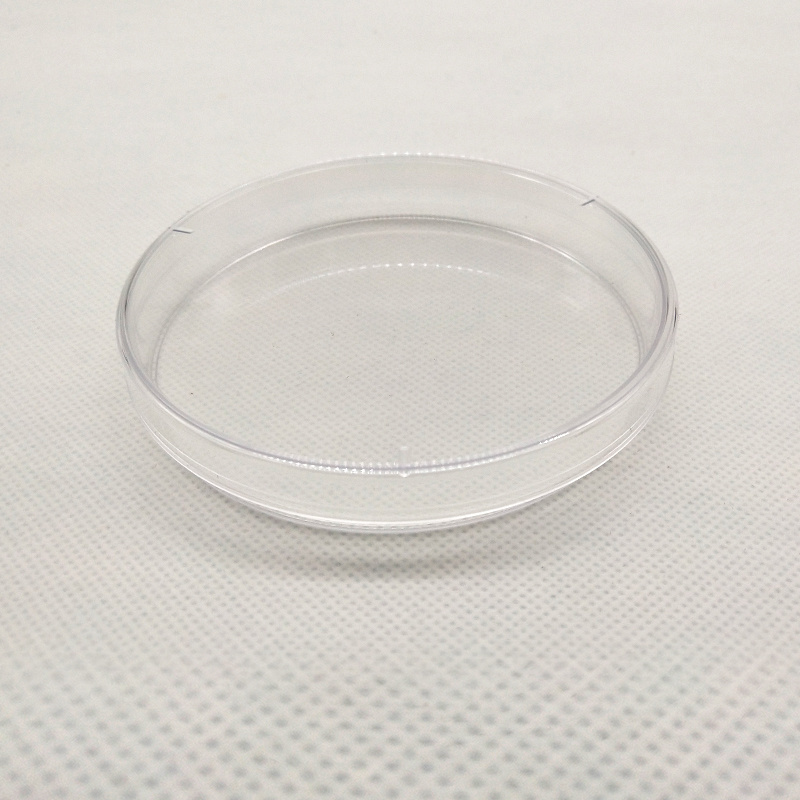 Laboratory 90mm 10mm Disposable Sterile Glass Petri Dish For High School