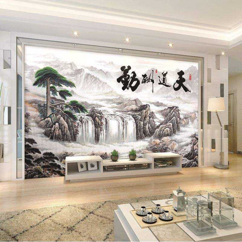 Low price custom wall murals peel stick 3d wallpaper home wall decoration paper for living room