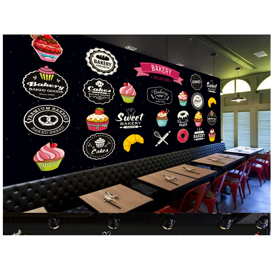 Premium Quality 3D Printable Wallpaper PVC pvc wall sticker sushi restaurant wallpaper