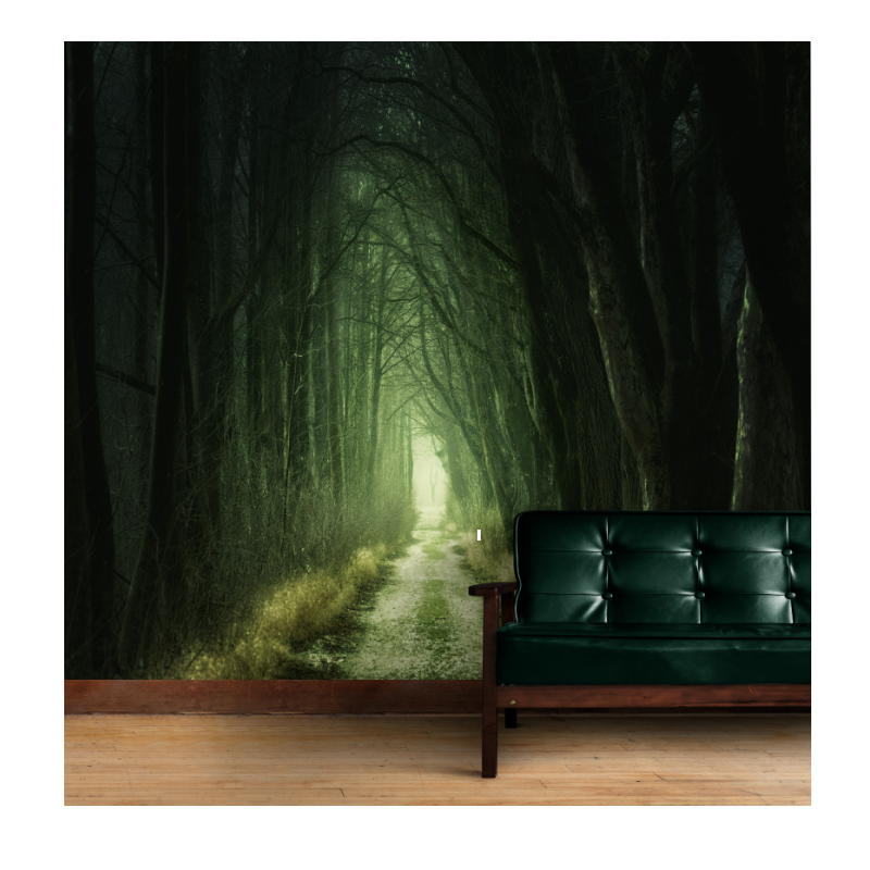 New design home decor accessories wall art bedroom custom green leaf mural 3d wall paper forest trees wallpaper