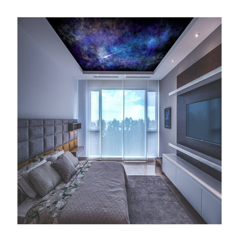 Custom Ceiling Mural Wallpaper 3D Blue starry sky Living Room Kids Bedroom Ceiling Wall Paper 3d Mural Wallpaper