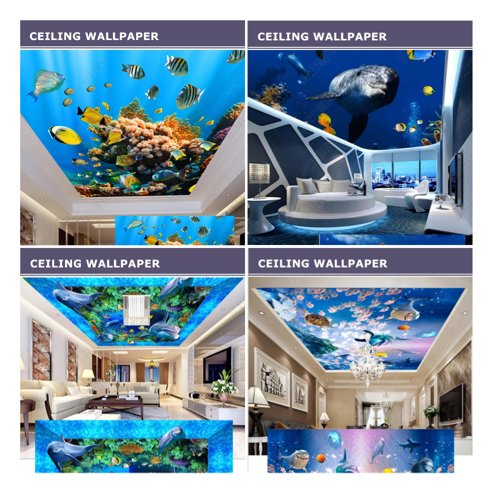 Custom Ceiling Mural Wallpaper 3D Living Room Kids Bedroom Ceiling Wallpaper 3d Mural Peel and Stick Wallpaper