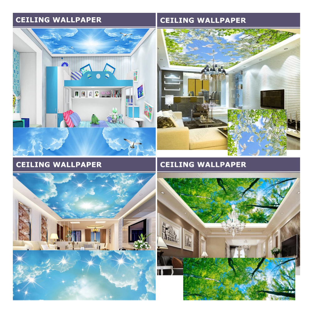 Custom Ceiling Mural Wallpaper 3D Living Room Kids Bedroom Ceiling Wallpaper 3d Mural Peel and Stick Wallpaper