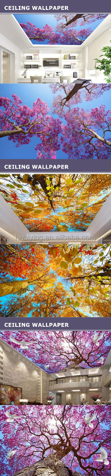 Custom Ceiling Mural Wallpaper 3D Living Room Kids Bedroom Ceiling Wallpaper 3d Mural Peel and Stick Wallpaper