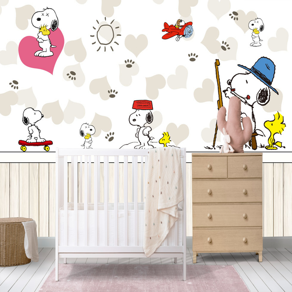 Custom Hand Painting Boys Room Decoration 3D Wall Mural  Animal Wallpaper whole house custom cartoon mural Wall paper