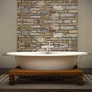 Hot sales home decor modern design waterproof vintage 3d stone wall paper rolls brick pattern wallpaper