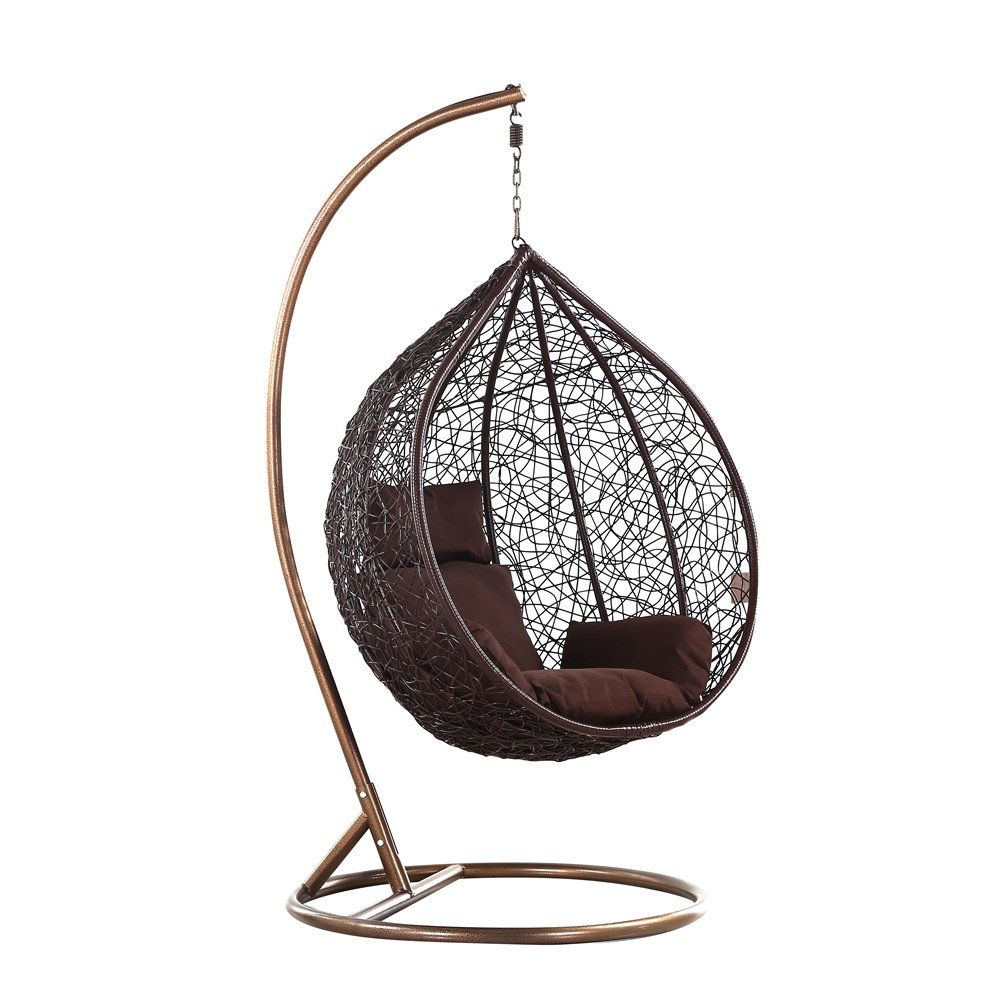 Factory Direct Supply Outdoor Basket Hanging Chair Hanging Basket Furniture Outdoor Rattan Furniture