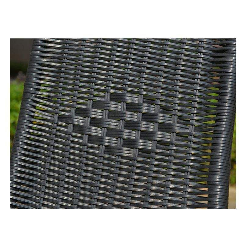 Alu Steel Metal Frame Wicker Chair Ottoman For Sale Professional Manufacturer Leisure Rattan Chair Modern Outdoor Furniture