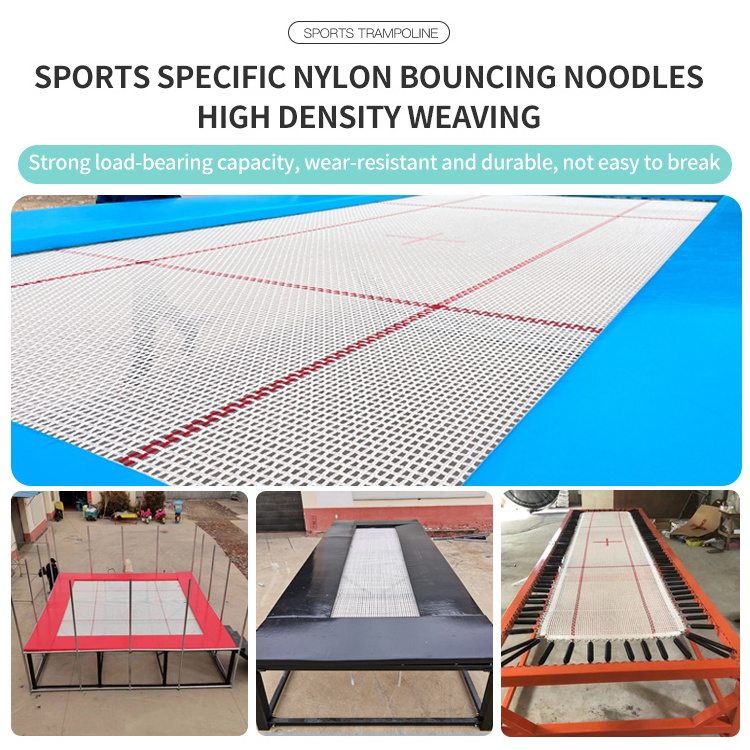 Trampoline Accessories Custom Professional Trampoline Mesh Cloth Used High Gymnastic Jump Trampoline Jumping Mats For Sale