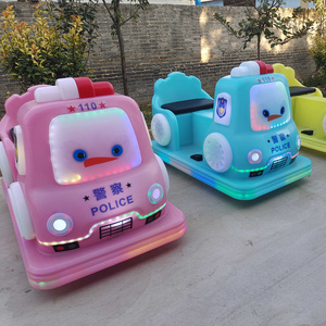 Mall amusement equipment square set up luminous battery bumper car new children's double electric car princess float