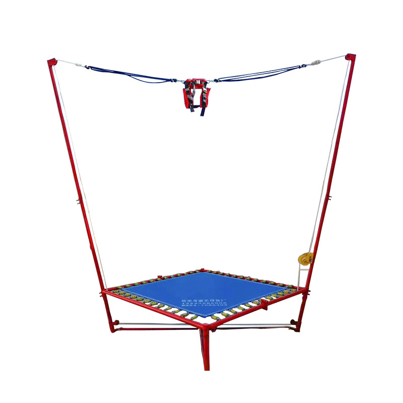 Outdoor High Density Single Bungee Jumping Bungee Trampoline For Kids And Adults