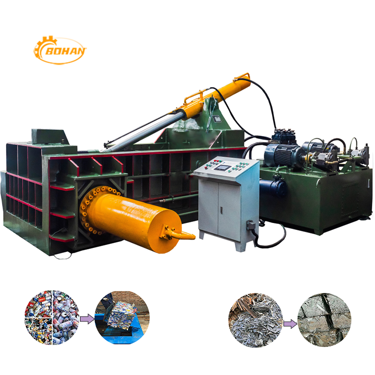 Used Car Press And Scrap Metal Balers Horizontal hydraulic metal scrap compactor baling press