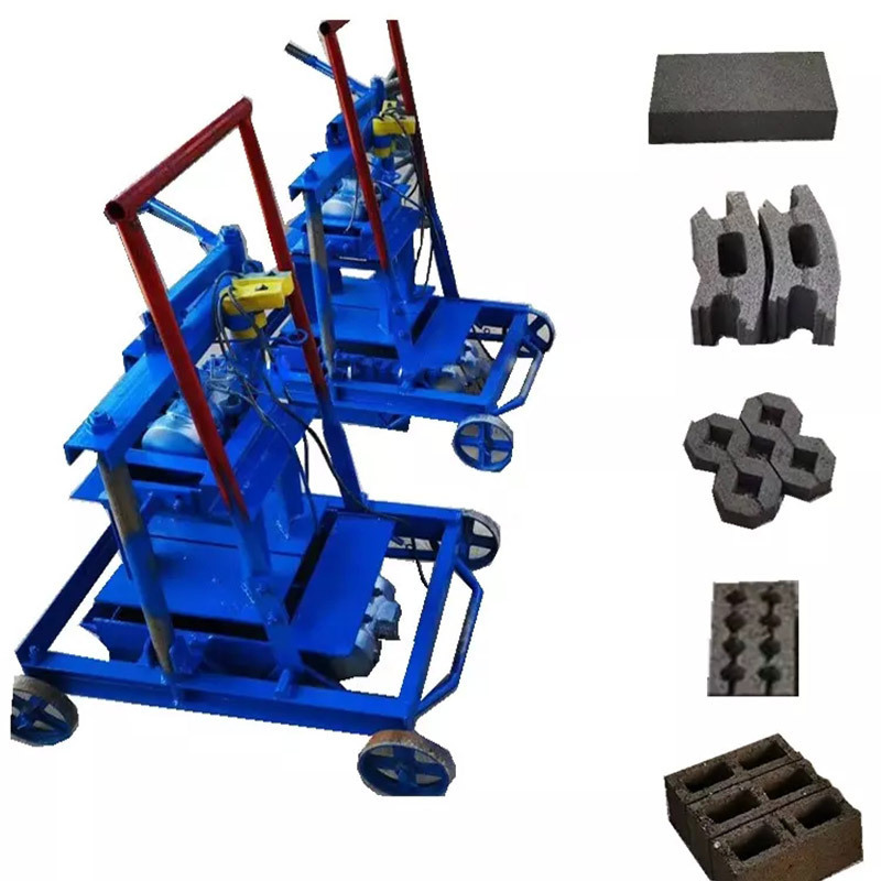 manual cement egg laying curb block machine mobile interlocking concrete brick making machine price in Pakistan