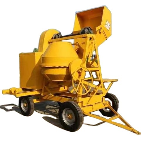 Movable Concrete Mixer 300L/350L/400L/500L/600L/800L Hydraulic Diesel Gasoline Electric Motor Portable Diesel Cement Mixer Price