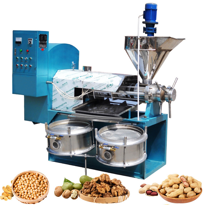 New Product 50-100kg Per Hour Soybean Seed Peanut Sesame Oil Press Machine Cold and Hot Press Oil Extraction Making Machine 