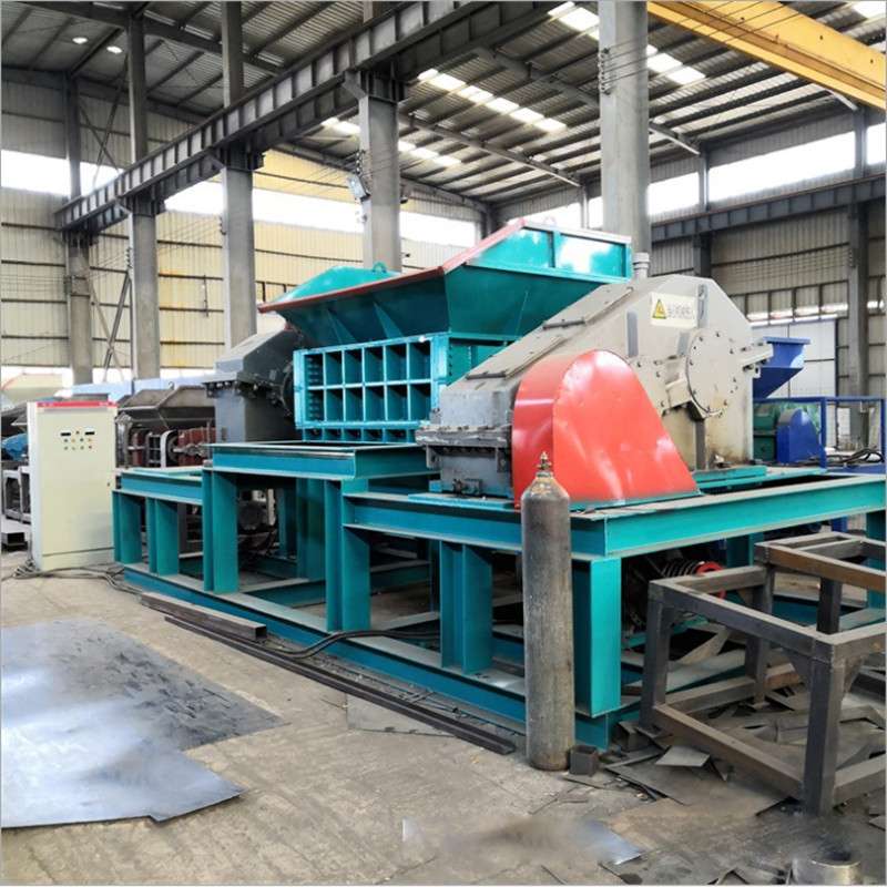 100tons customized double shaft wood metal shredder crusher machine aluminum cans shredder paper aluminum cans shredder machine