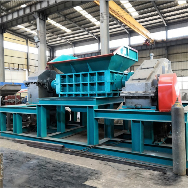 100tons customized double shaft wood metal shredder crusher machine aluminum cans shredder paper aluminum cans shredder machine