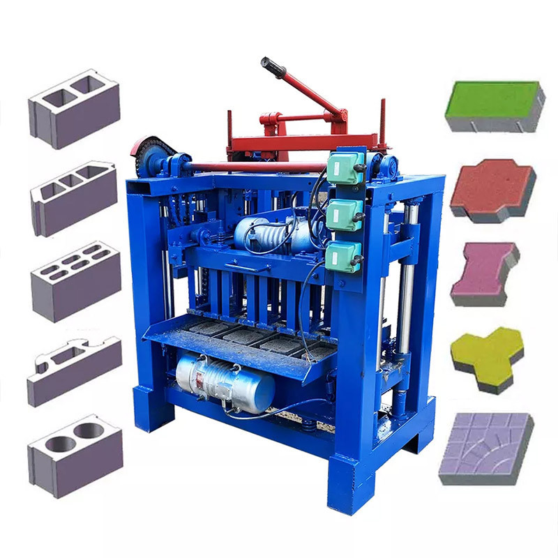 Cement Concrete fly ash paver Brick making machine for sale manual interlocking brick simple paving mud block machine