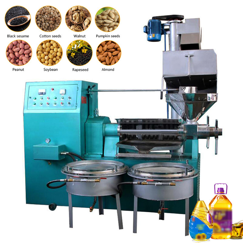 New Product 50-100kg Per Hour Soybean Seed Peanut Sesame Oil Press Machine Cold and Hot Press Oil Extraction Making Machine 