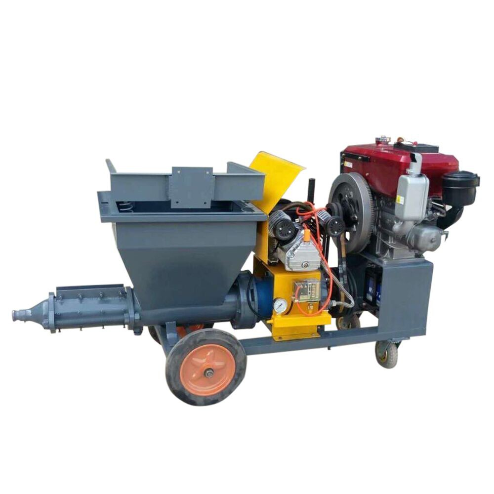 BRZZ mortar spraying machine cement plastering diesel HC380  portable injection pump that spray cement on walls factory price