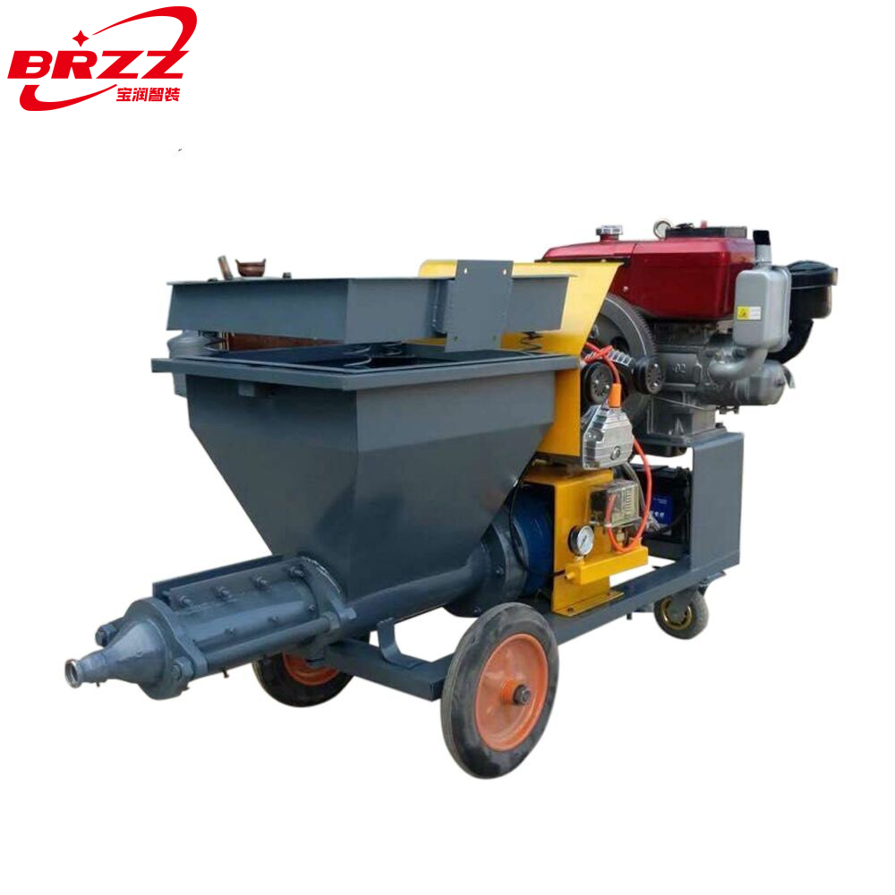 BRZZ mortar spraying machine cement plastering diesel HC380  portable injection pump that spray cement on walls factory price