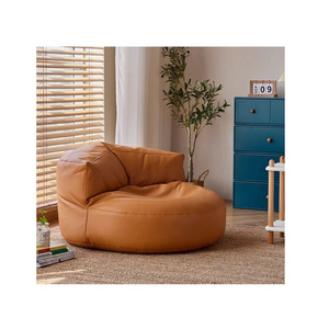 New Orange PU / Fabric bean bag  for Lazy sofa with EPS filling modern living room