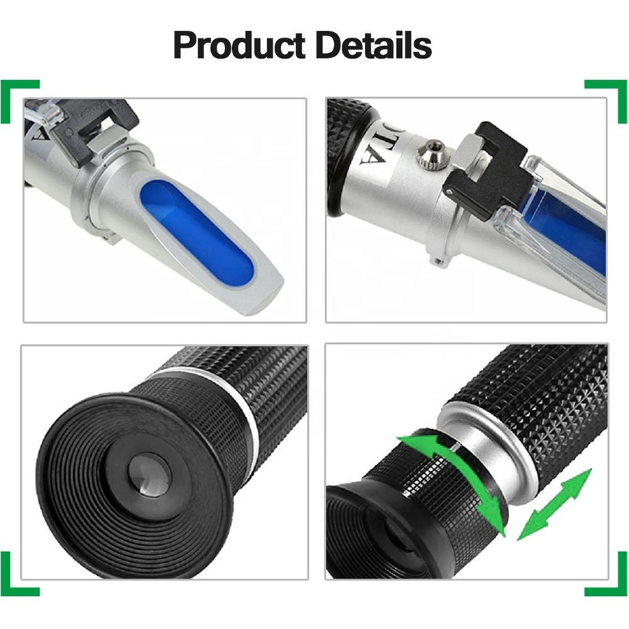 Handheld brix sugar refractometer 0-90% Fruit Juice Hand Held Brix Meter Digital refractometer brix meter