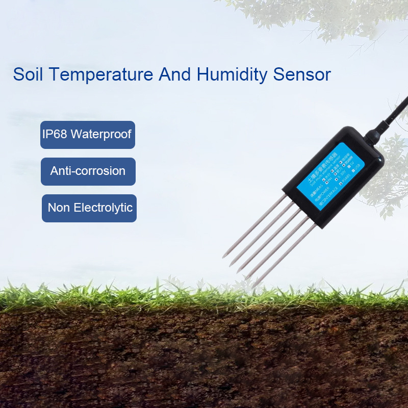 Agriculture monitoring digital 7 in 1 Soil Tester kit 5 pin soil ph npk soil analyzer temperature moisture ec salinity sensor