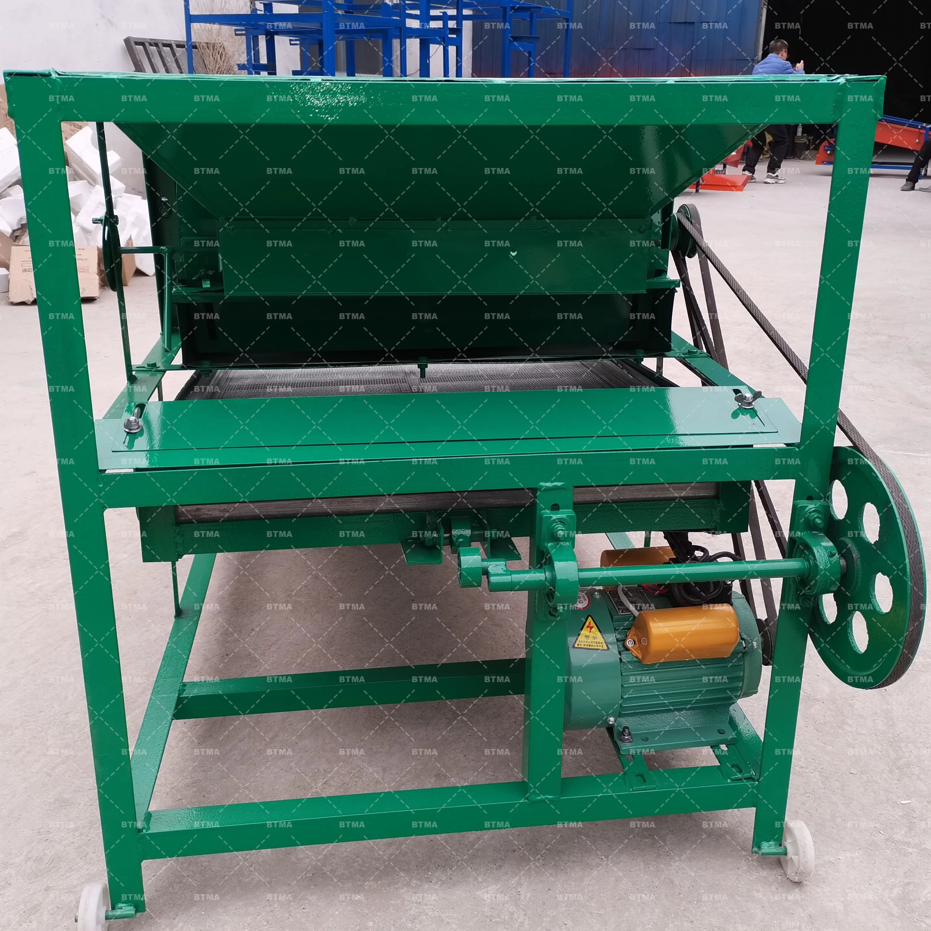 BTMA screen wheat grain winnower grain cycle vibrating cleaning screen air screen grain seed cleaner